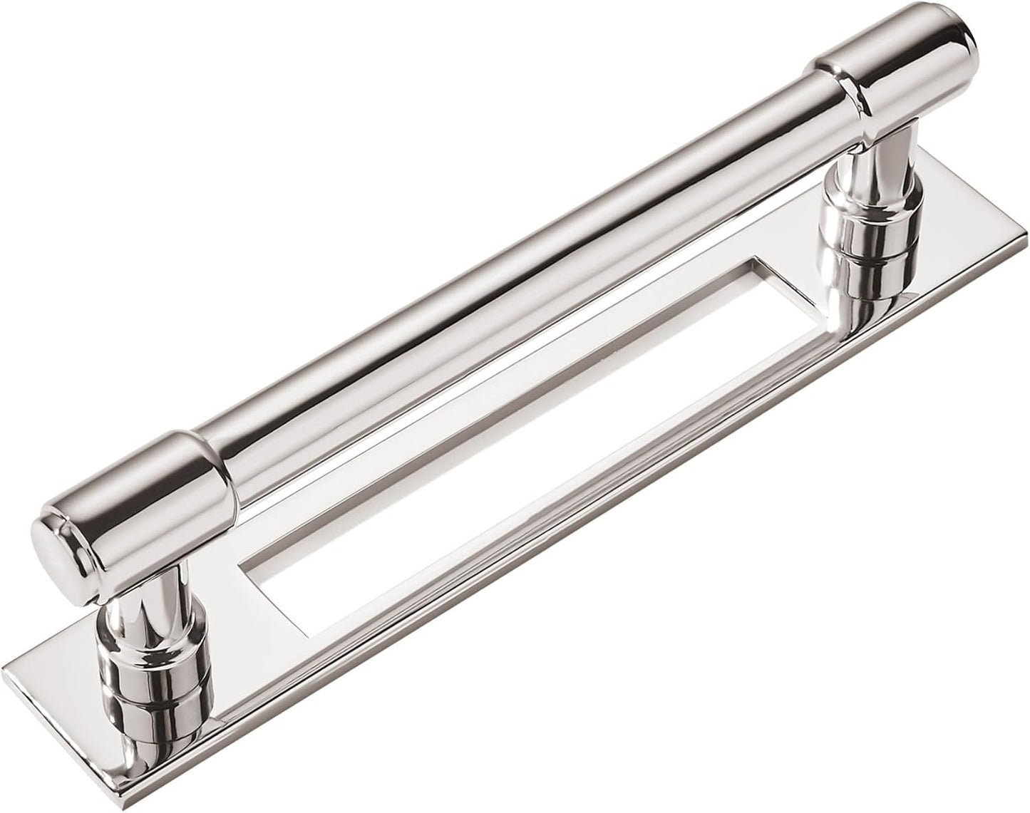 Polished Nickel Cabinet Pulls - 5 Pack 3 Inch Center to Center