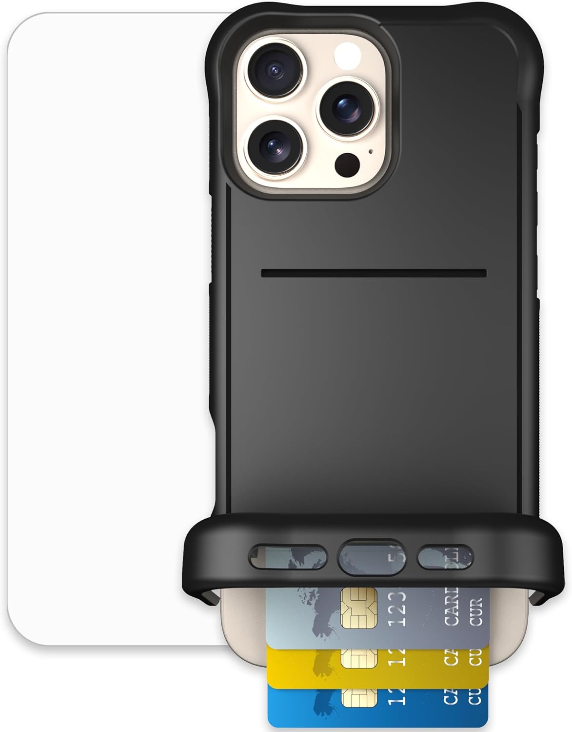 Scooch iPhone 16 Pro Max Case with Card Holder and Protection