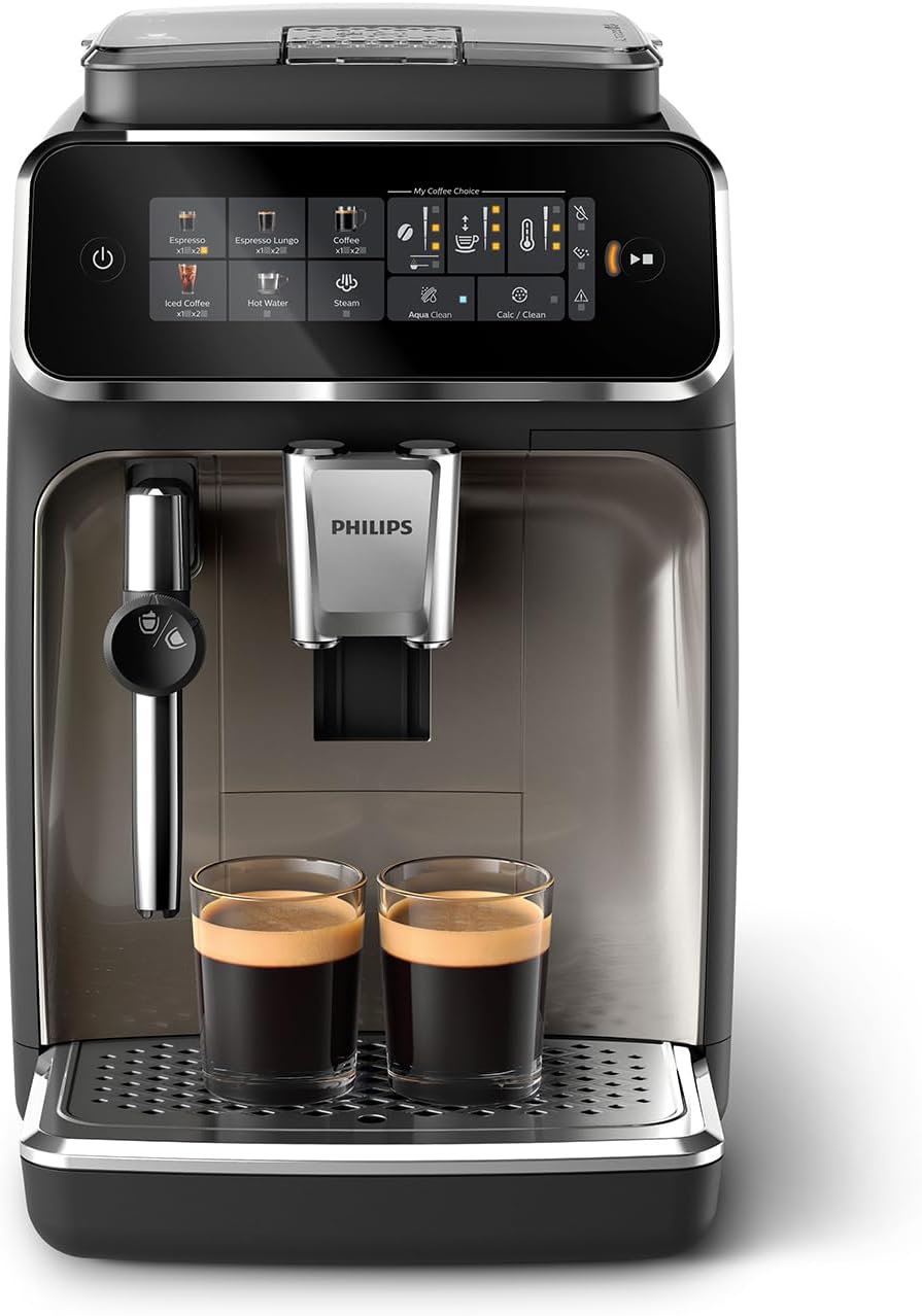 PHILIPS 3300 Series Espresso Machine - QuietSilentBrew, Versatile Brewing, Aquaclean Filter