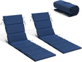 Crestlive Products Outdoor Chaise Lounge Cushion Set of 2 for Comfort