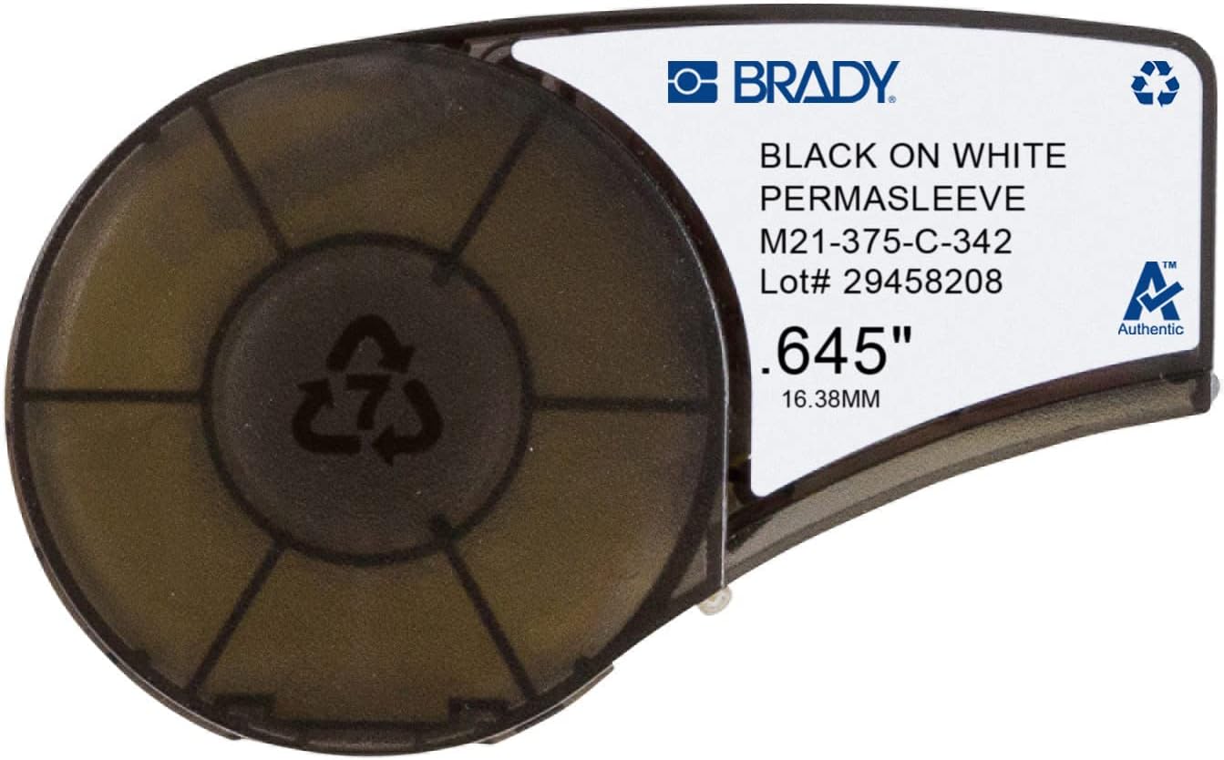 Brady Authentic PermaSleeve Heat Shrink Tubing for Electrical Use
