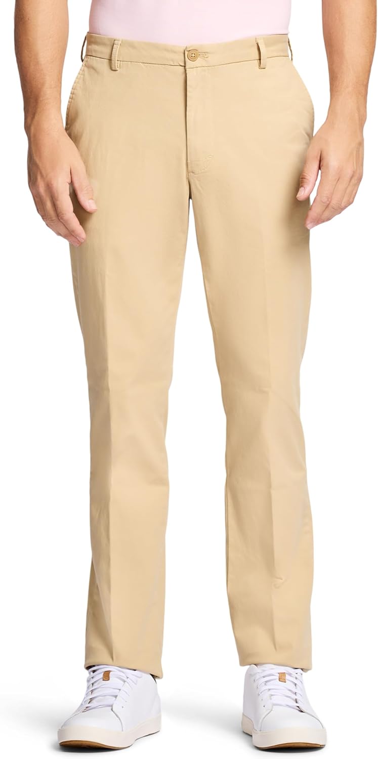 IZOD Men's Saltwater Stretch Chino Pants for Casual Comfort