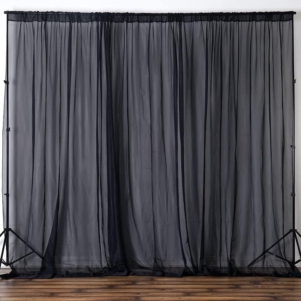 Fire Retardant Sheer Voile Chiffon Draping Panels for Events