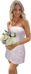 Stylish Strapless Satin Homecoming Dresses for Teens 2025
