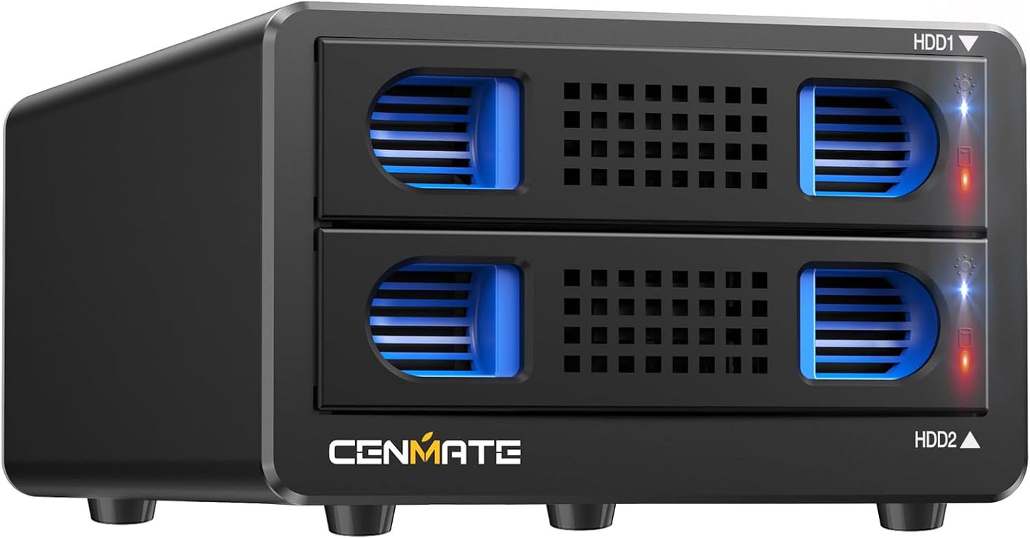 High-Speed RAID Enclosure with Cooling Fan - 2.5/3.5 HDD/SSD, USB 3.0