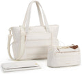 Diaper Bag Tote with Stroller Organizer - Spacious Puffer Mommy Bag