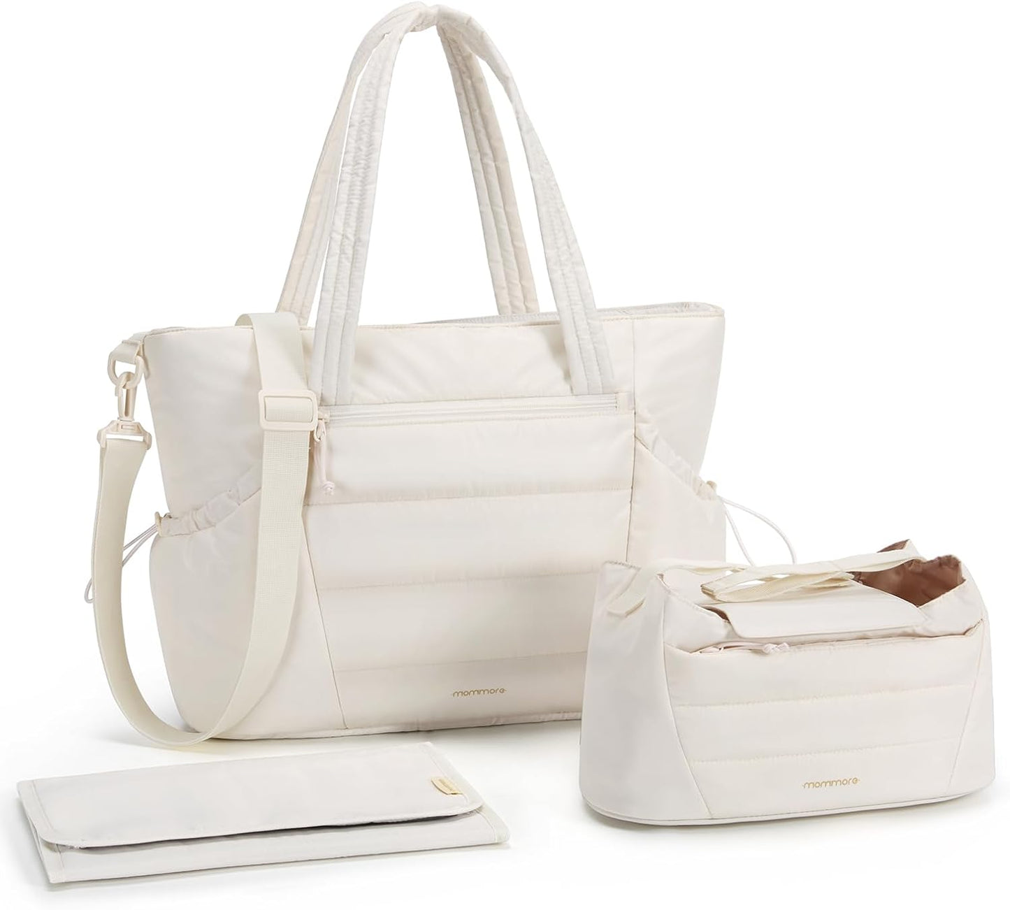 mommore Diaper Bag Tote with Stroller Organizer for Parents