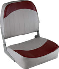 Wise 8WD734 Standard Low Back Boat Seat, Grey/Red - Durable Comfort