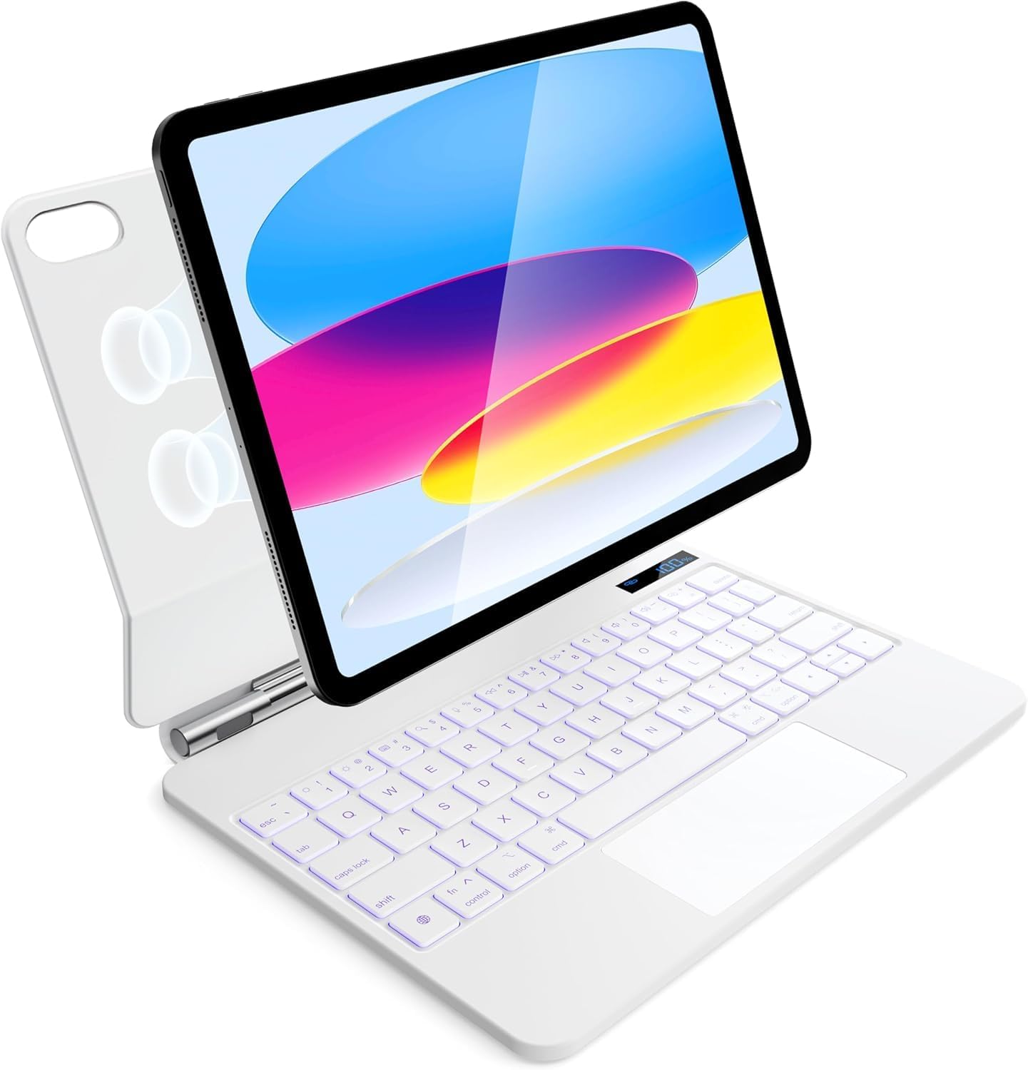 Keyboard Case for iPad 11th and 10th Gen with Backlit Keys