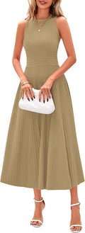Spring Casual Midi A Line Dress - Flattering Work to Cocktail Piece
