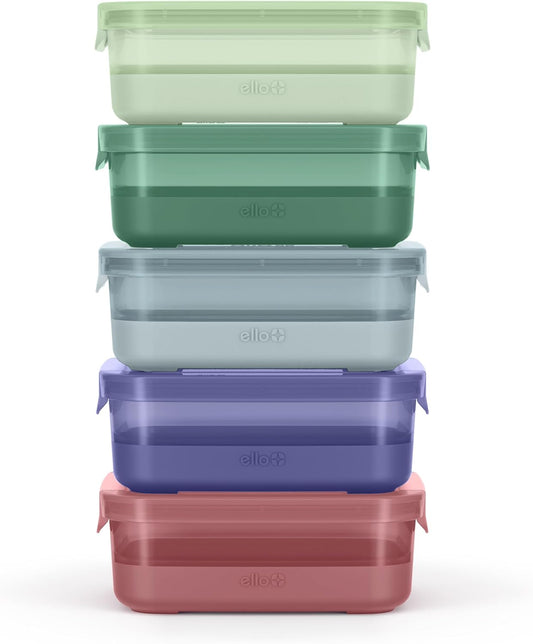 Ello Plastic Meal Prep Set for Fresh Food Storage Solutions