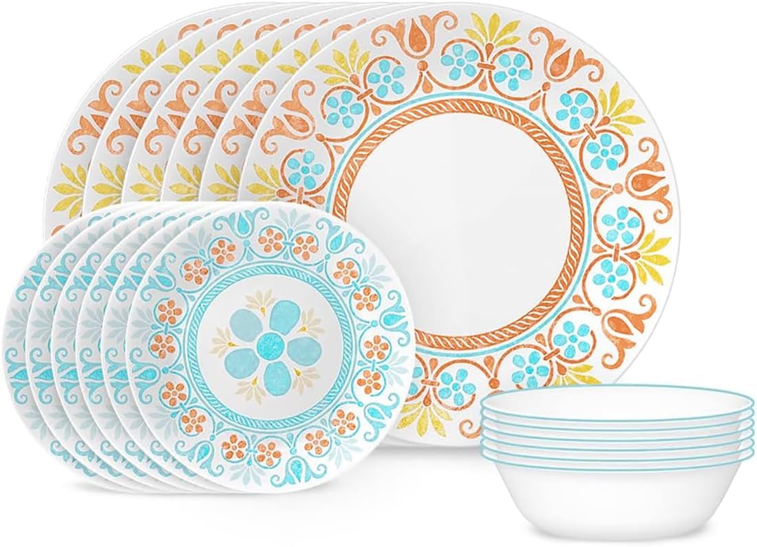 Corelle Terracotta Dreams Dinnerware Set for 6 - 18 Pieces