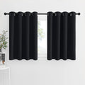 Blackout Drapes for Small Window - Short Grommet Curtains for Privacy