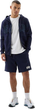 Gap Mens Heritage Logo Short Tapestry Navy 2 XXL - Soft Fleece Comfort