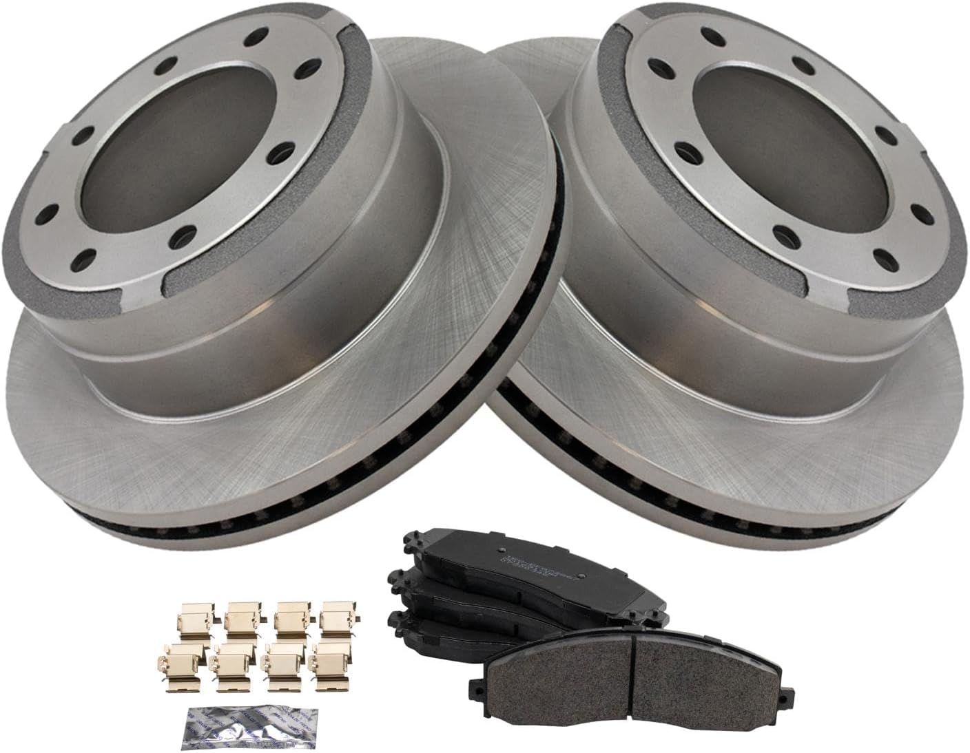 TRQ Rear Brake Pad & Rotor Kit for 2013-2019 Ford Super Duty