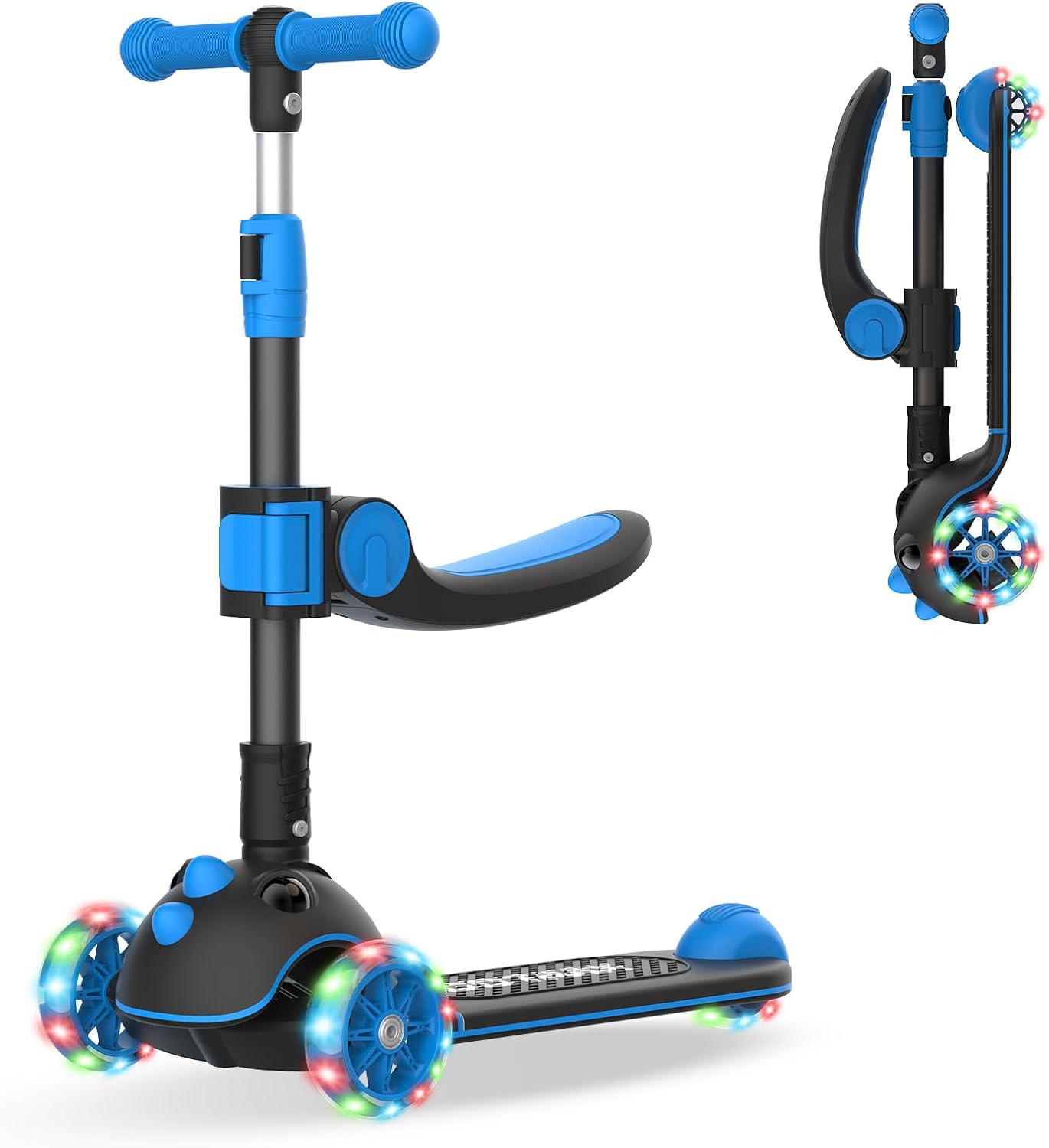Gotrax KS3 Pro Folding Kick Scooter for Kids with Light-Up Wheels