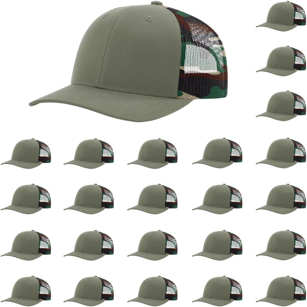 Richardson 112 Classic Six-Panel Adjustable Snapback Trucker Cap