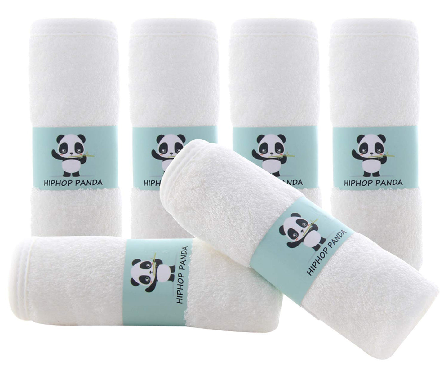 Bamboo Baby Washcloths 6-Pack - Ultra Soft & Absorbent