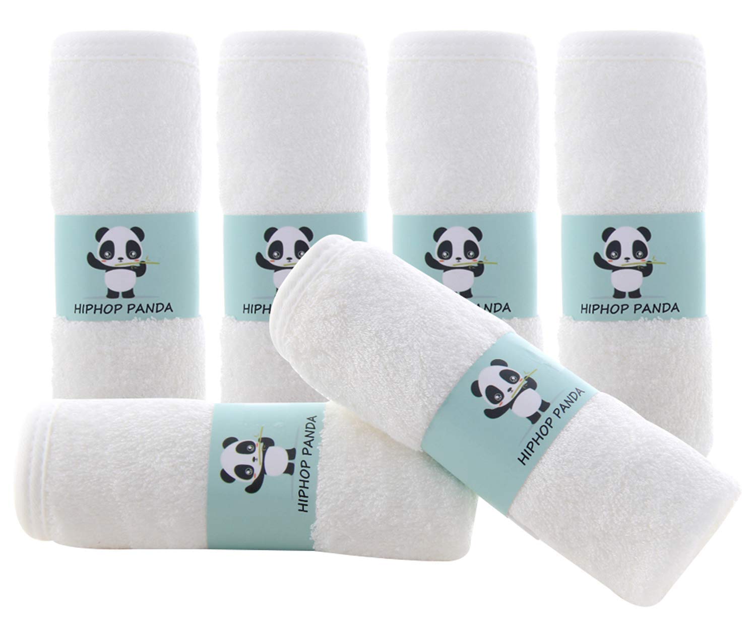 Bamboo Baby Washcloths 6-Pack - Ultra Soft & Absorbent