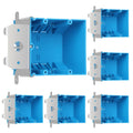 Double Gang Adjustable PVC Outlet Box 44 cu. in - Durable Install Box