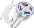 65W iPhone 15/16 Pro Max USB C Car Charger 4-Port - Fast Multi-Device