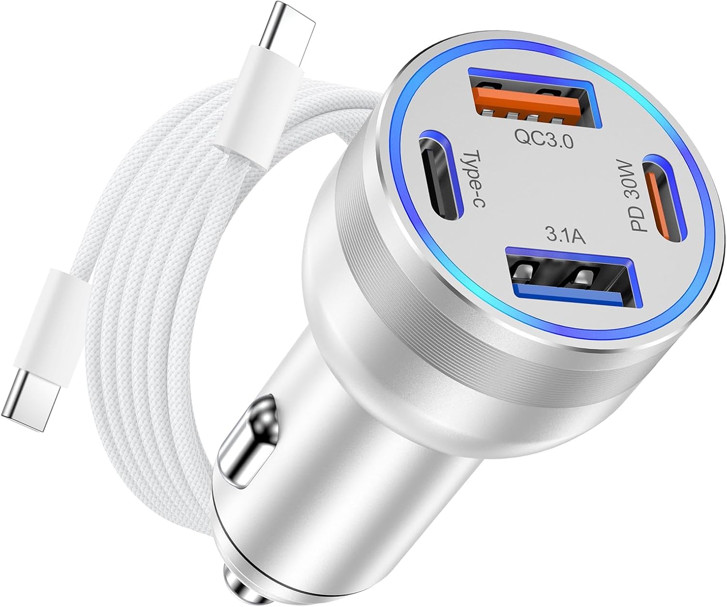 Avatcen 65W Fast Car Charger for iPhone 15/16 Pro Max