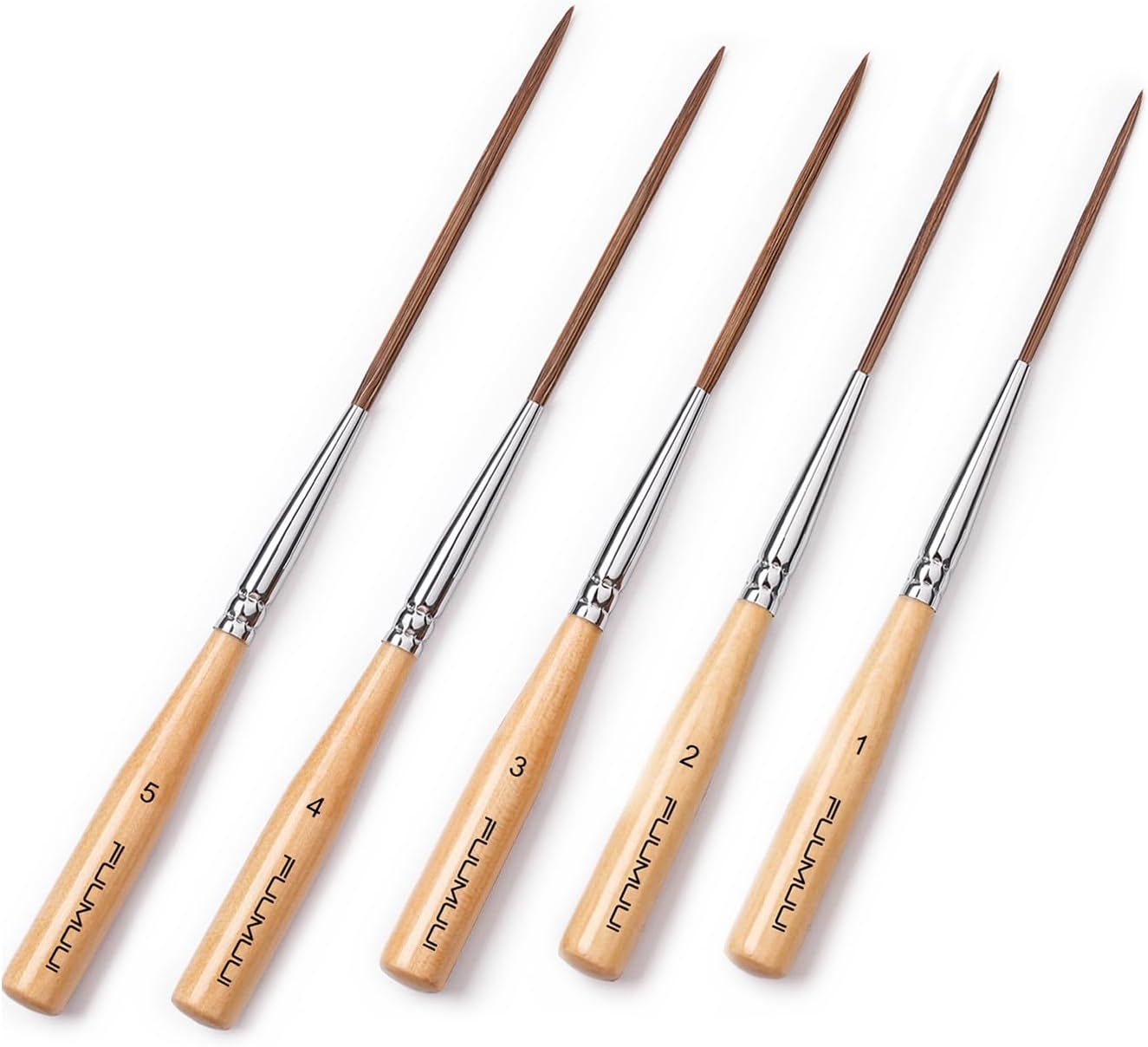 Fuumuui Long Liner Brushes for Precise Detailing and Outlining