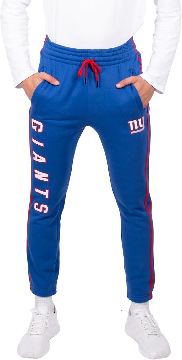 Ultra Game Men's NFL Official Active Super Soft Fleece Joggers
