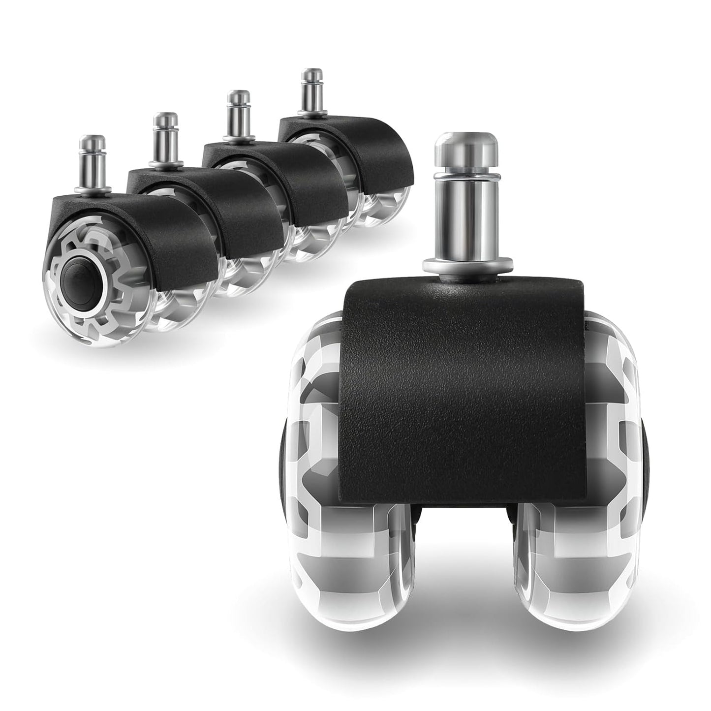 Ultra-Smooth Wokyo Office Chair Wheels - 2250 lb Heavy Duty