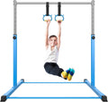 Safly Fun Gymnastics Bar for Kids Ages 3-15 - Adjustable 3ft-5ft
