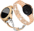 2 Pack Women's Bling Metal Bands - Rose Gold&Silver