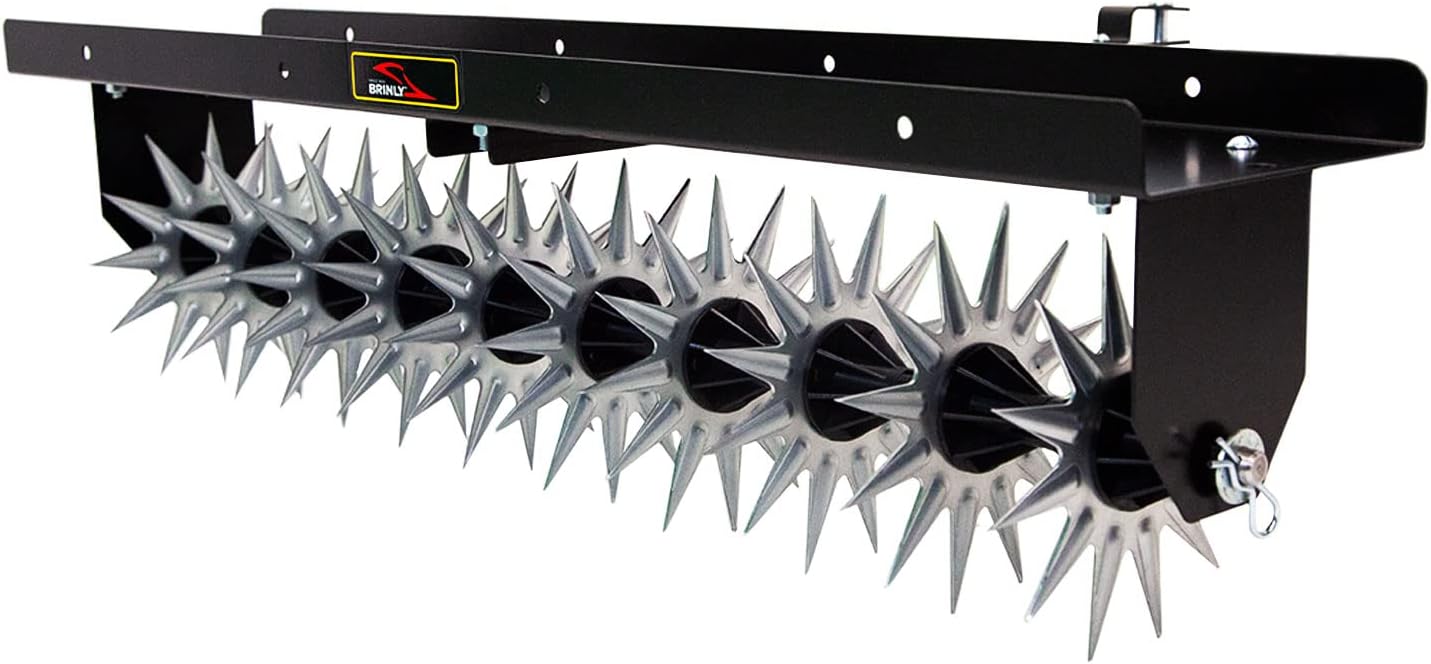 Brinly SA-401BH-A Tow Behind Spike Aerator for Lawn Care