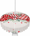 Waterproof Valentine's Day Tablecloth with Umbrella Hole - CosyBright