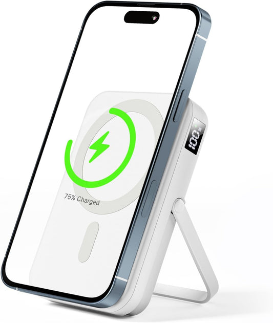 Magnetic Charger for iPhone with Stand and 10000mAh Power