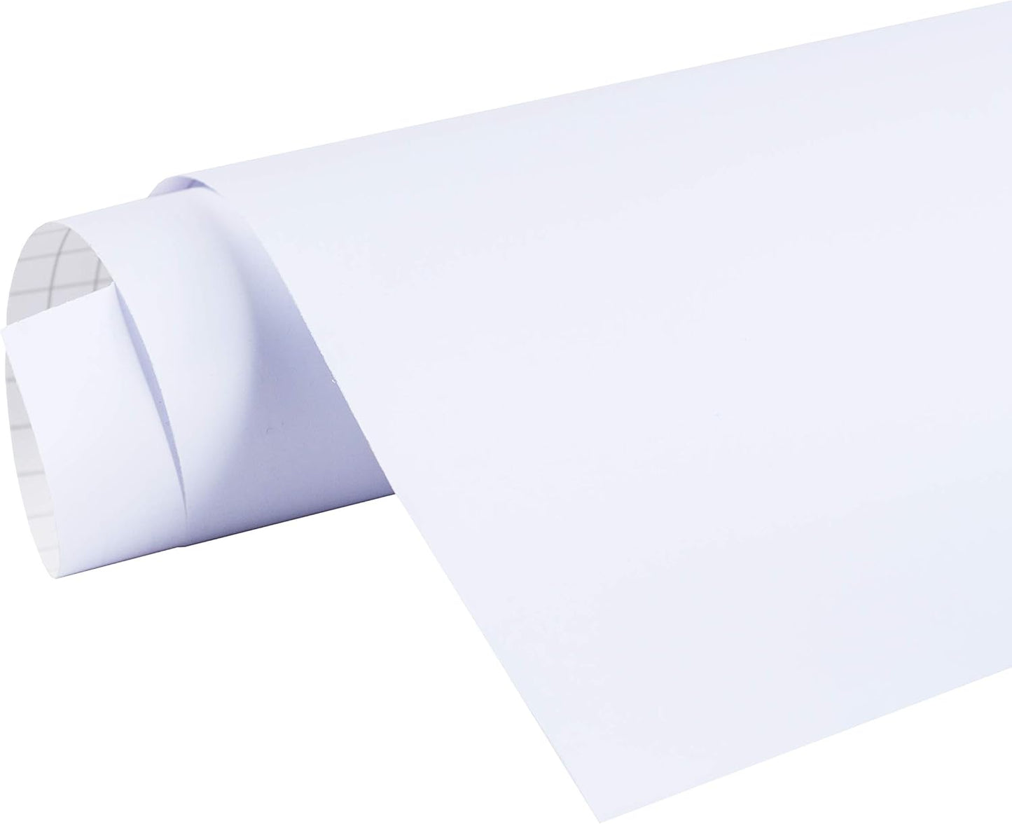 24 in x 40 ft Matte White Repositionable Adhesive-Backed Vinyl