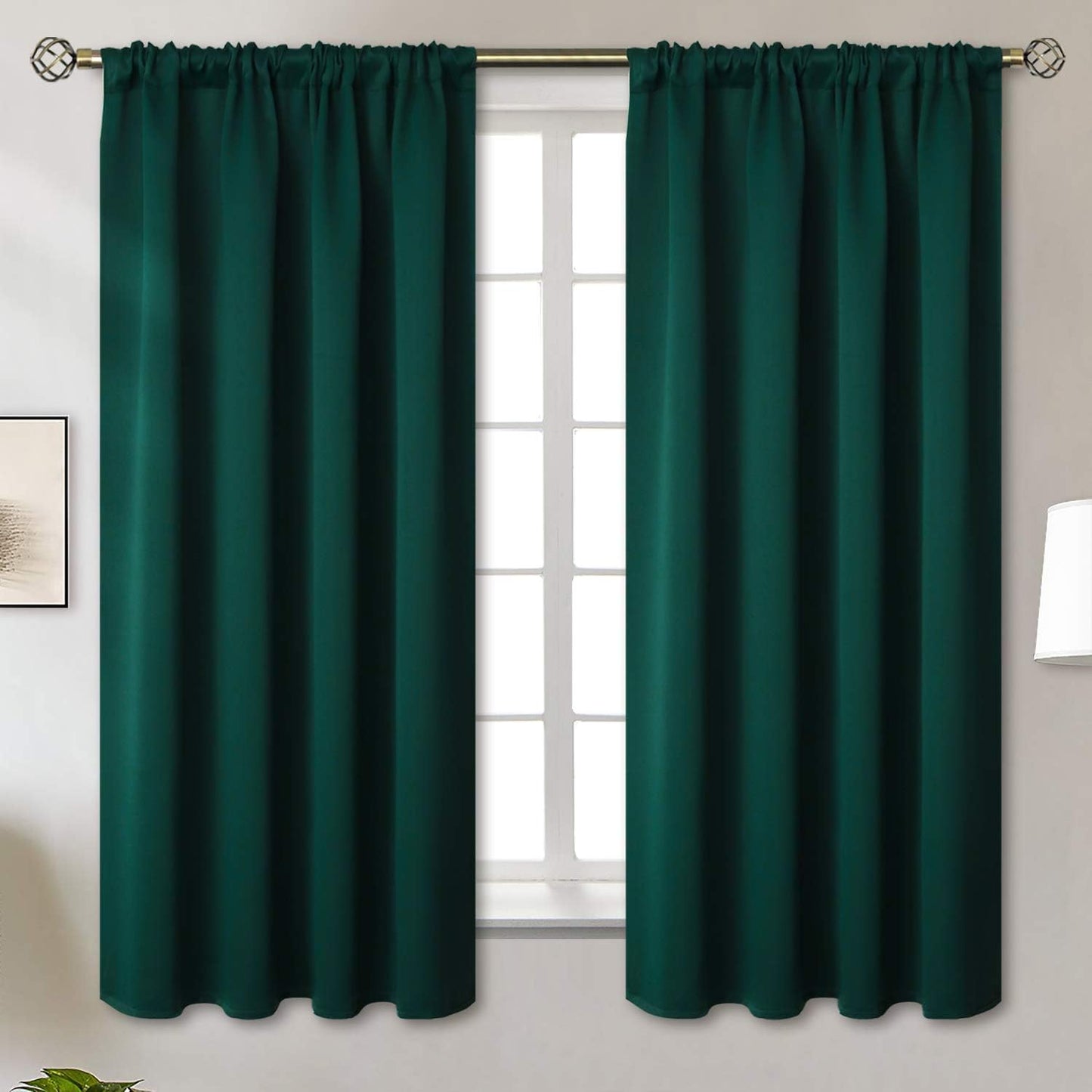 BGment Emerald Green Blackout Curtains for Room Darkening