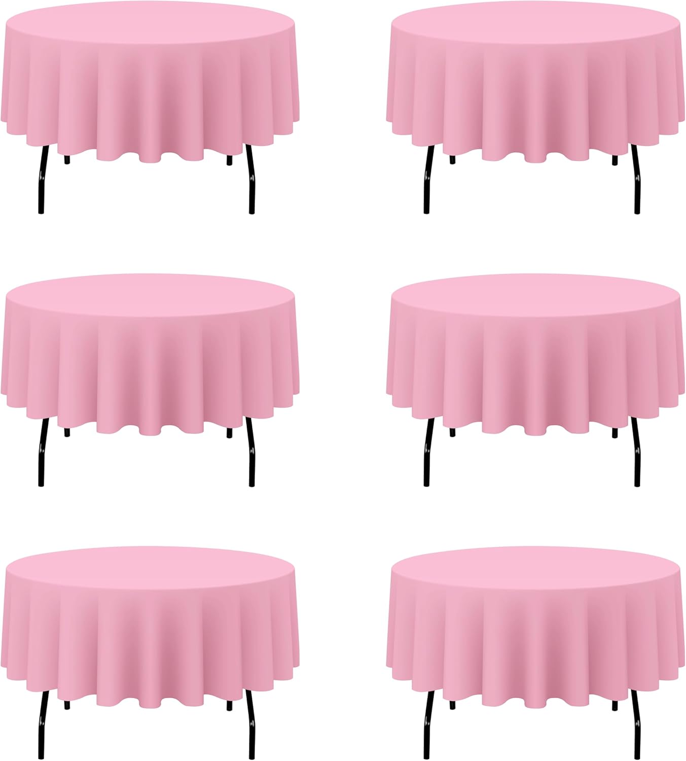 Premium 90 Inch Pink Round Tablecloths for Elegant Events