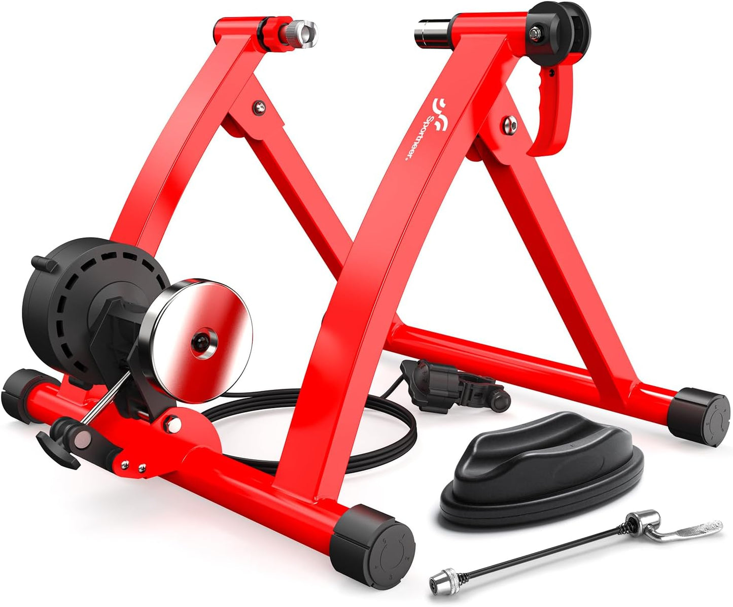 Sportneer Bike Trainer Stand for 26-28 in Wheels with Resistance
