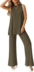 PRETTYGARDEN Women's 2 Piece Lounge Set - Summer Wide Leg Tracksuit