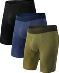 Men's Long Boxer Briefs Performance Long Leg - Soft Bamboo Blend