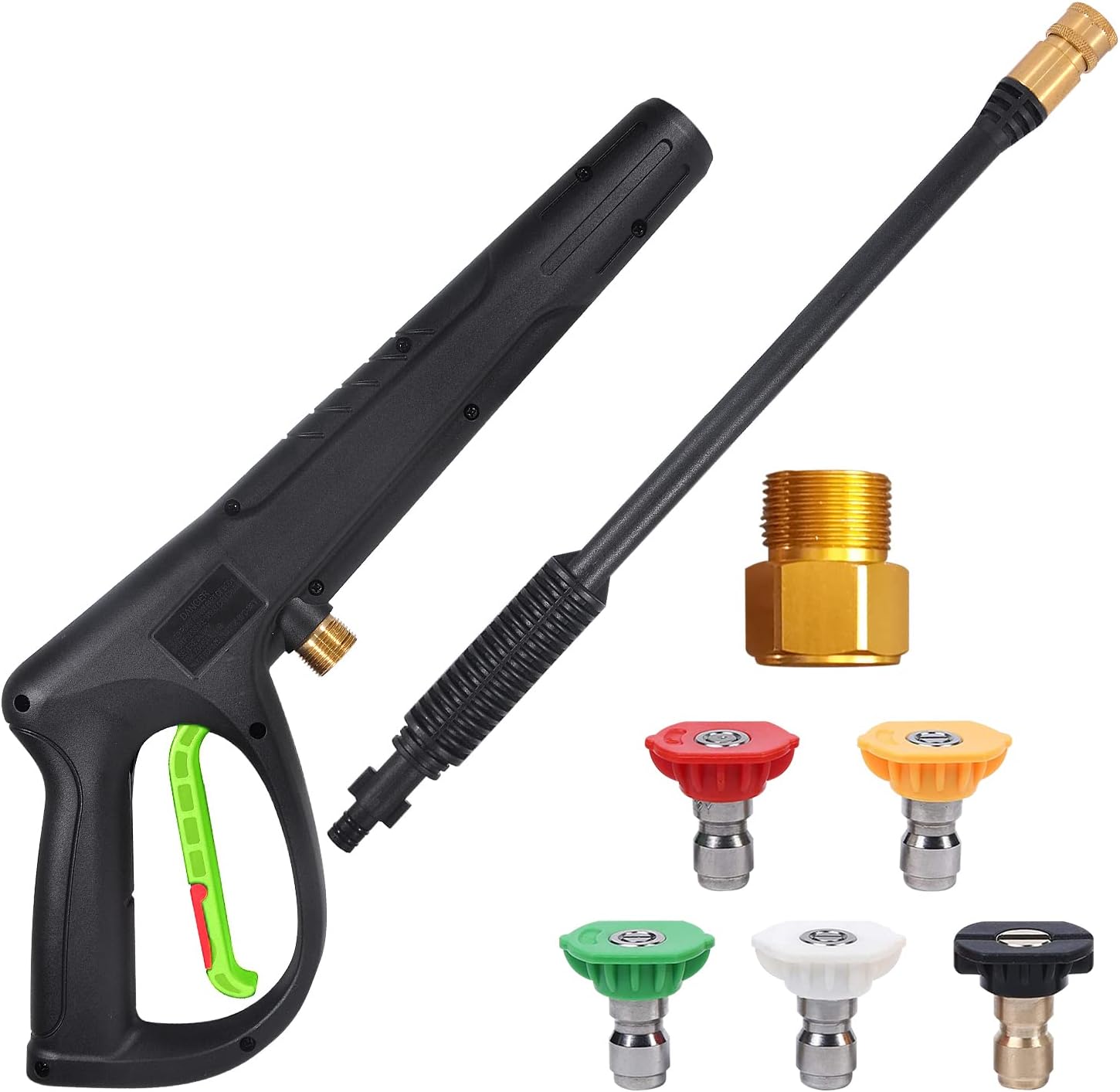 Pressure Washer Wand with 5 Nozzle Tips for Efficient Cleaning