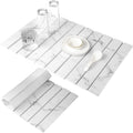 Stone Dish Drying Mat 16x12 in - Fast Drying Foldable Diatomaceous Mat