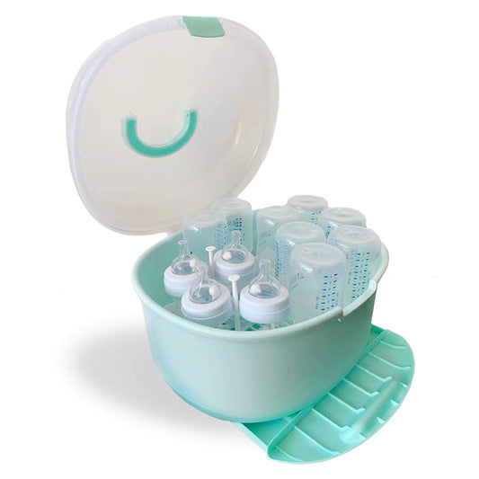 Baby Bottle Drying Rack Storage with Cover and Drainer for Parents