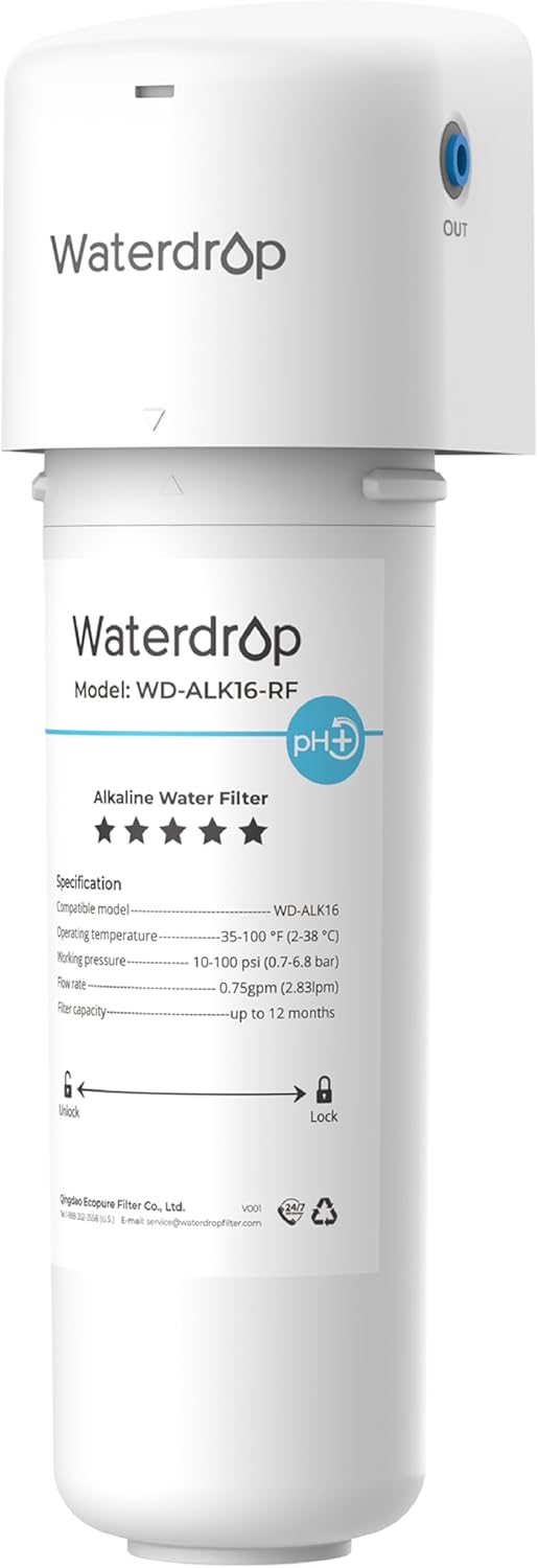 Waterdrop Alkaline Water Filter System for Healthy Hydration