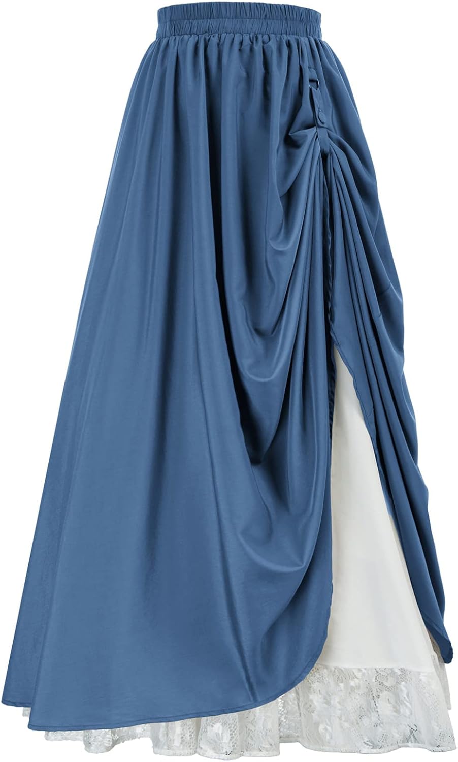 Scarlet Darkness Maxi Long Skirt for Women - Double Layered Style