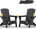 Folding Adirondack Chair 2 Pack - Compact Weather-Resistant Patio