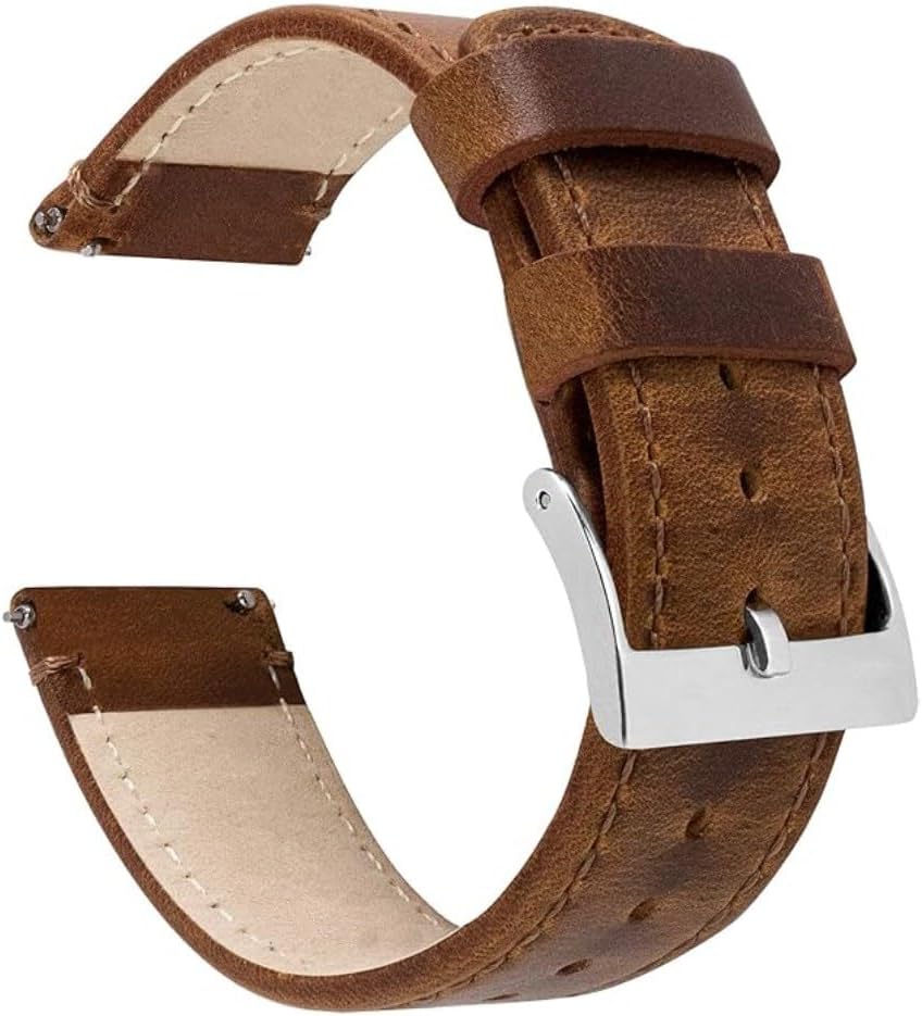 Barton Quick Release Top Grain Leather Watch Band Strap Options