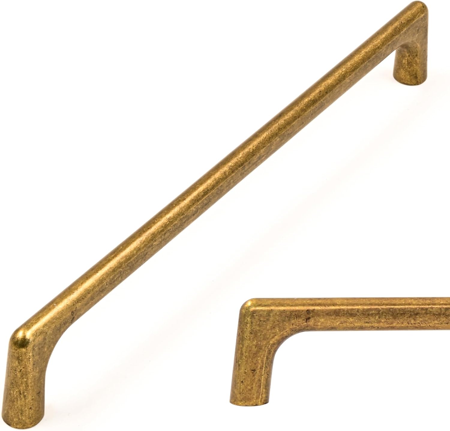 Antique Brass Cabinet Pulls 7.5 Inch for Vintage Kitchen Decor