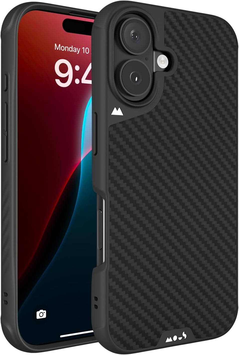 Mous iPhone 16 Case Limitless 6.0 - Carbon Fibre Shockproof Cover
