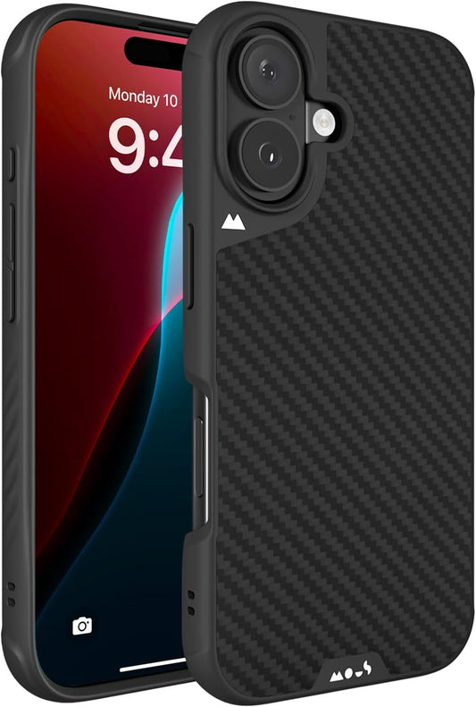 Mous iPhone 16 Case Limitless 6.0 - Carbon Fibre Shockproof Cover